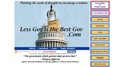Desktop Screenshot of lessgovisthebestgov.com